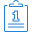 Extended warranty clipboard icon with number one badge